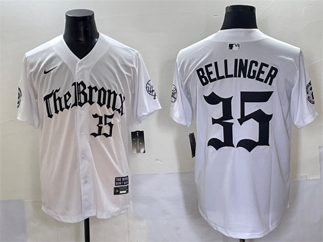 Men's New York Yankees #35 Cody Bellinger White 'Gothic Legacy Edition' Vapor Premier Limited Stitched Baseball Jersey Men's New York Yankees #35 Cody Bellinger White 'Gothic Legacy Edition' Vapor Premier Limited Stitched Baseball Jersey